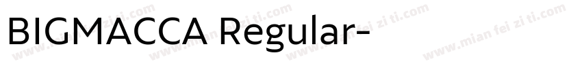 BIGMACCA Regular字体转换